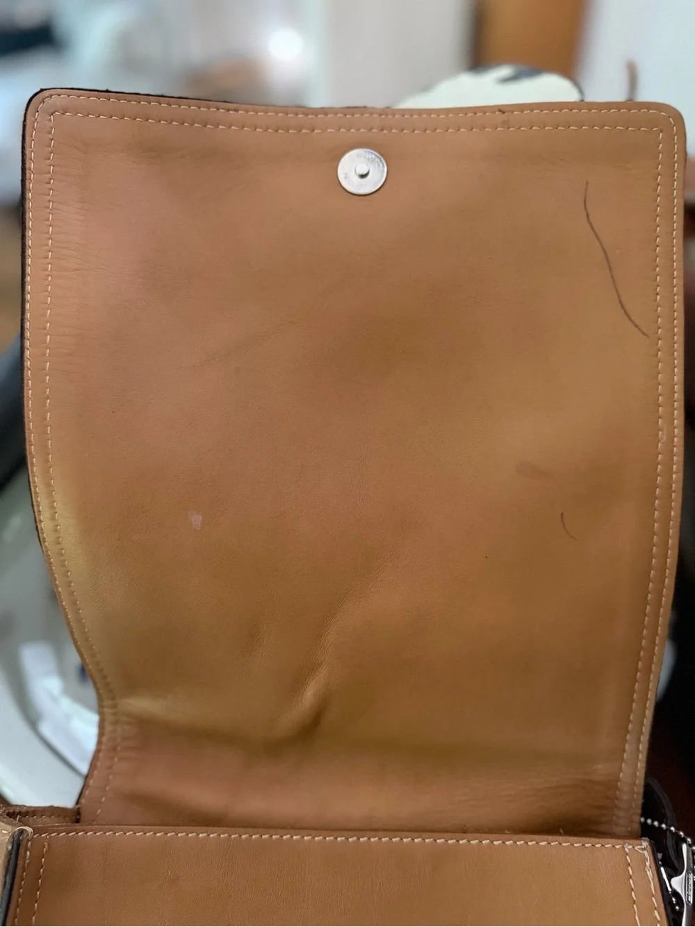 Rare Vintage 1980’s Coach Tan Monterey Flap Crossbody, No Serial USA